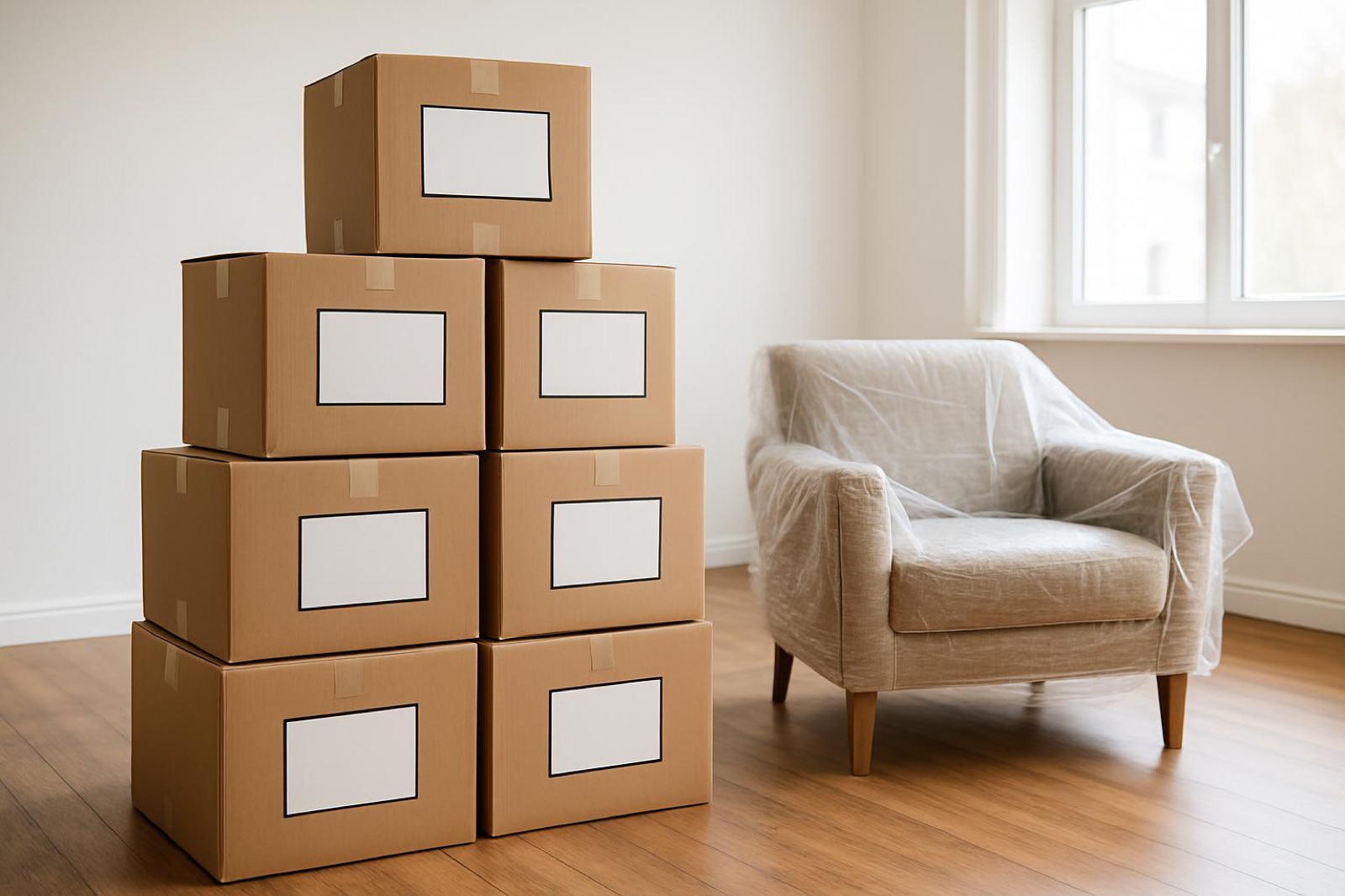 CASTLE LABOR - moving truck and wrapped furniture in Las Vegas